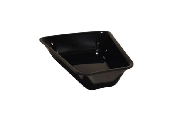 Salatschüssel gerundet 22.5Grad 26.5x12.2x5cm schwarz