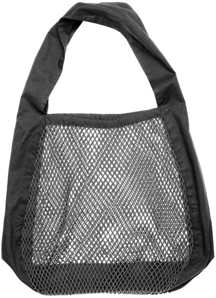 Net shoulder Tasche 44x15x45cm dark grey Biobaumwolle