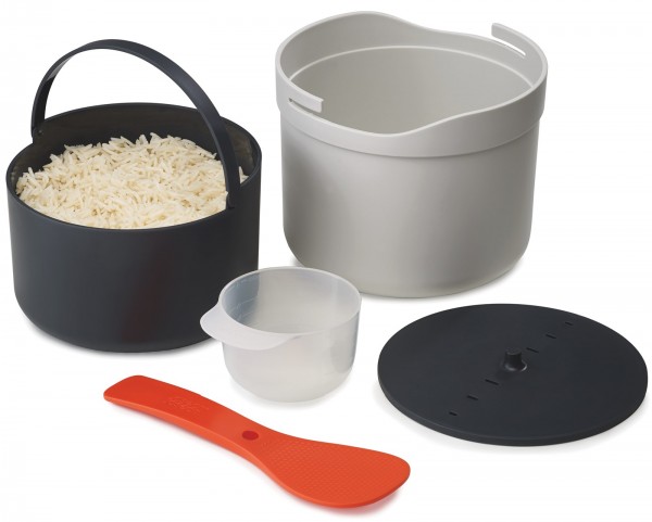 M-Cuisine MW Reiskocher, weiss/grau, 22x13.5x18 cm