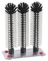 Gläserspülbürste D: 5.5cm H: 24/24/24cm,Platte aus alu