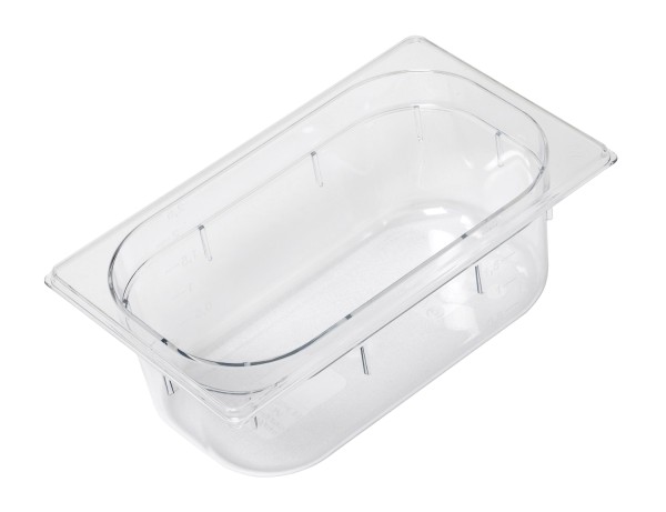 GN Behälter 1/4 Polycarbonat H15cm transparent