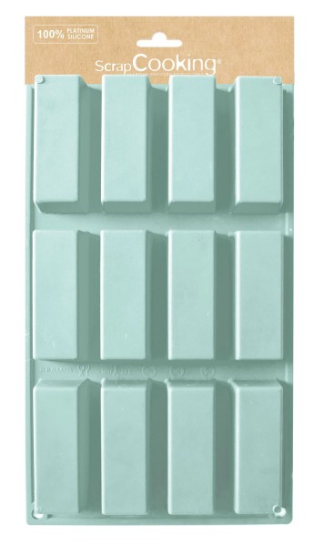 Silikonbackform für 12 mini Cakes