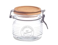 Vorratsglas m. Holzd. 500ml