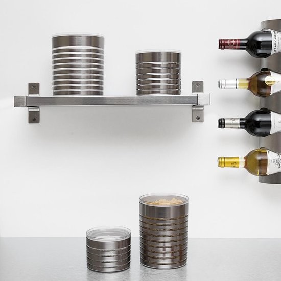 Vorratsdose stripes 1.5lt silber