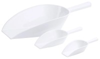 Abwiegeschaufel aus PP weiss, 15 cm / 0.06L