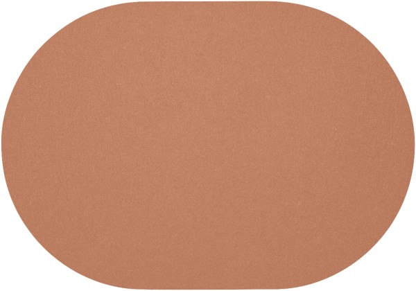 Wollfilz Tischset Toffee oval 34x42cm