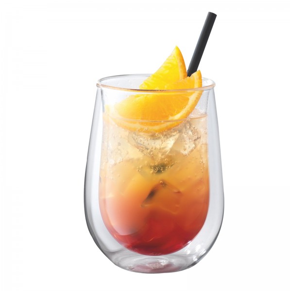 Sorrento "Bar" Longdrink Glas doppelwandig, 2er Set, 350 ml