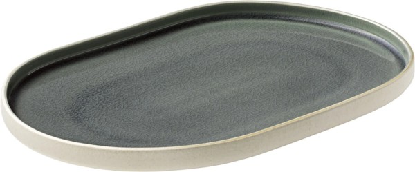 Playground Nara Platte oval grau 30cm