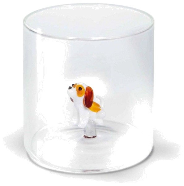 Glas aus Borosilikat 250 ml, Dekor Cavalier King