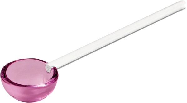 Playground Spoons Glaslöffel 14cm rosé Griff klar