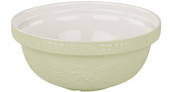 Rührschüssel m. Prägung Ø 30 cm, cream, Pistazie