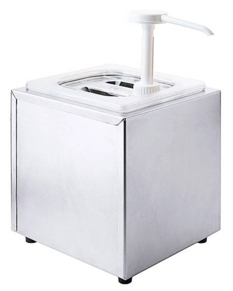 Saucendispenser mit 1 Behält. 18/0, 20x18.5x21.5 cm
