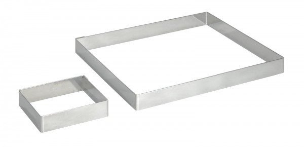Tortenring quadratisch 8x8cm H: 2cm