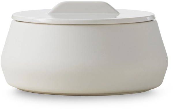 Contre-Jour Schale mit Deckel 450ml alabaster weiss