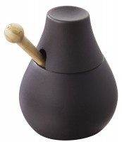 Senffässchen schwarz, 0.15 cl