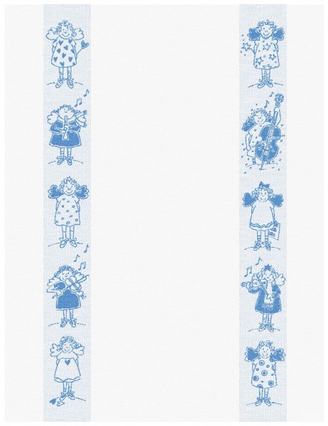 ENGEL MIT GEIGE GESCHIRRTUCH MEYER-MAYOR blau