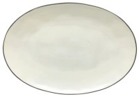 Stacked Organic Platte oval 45x31.1 H4.1cm salt