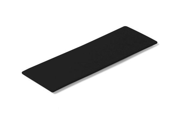 Lab Porzellantablett schwarz, 9.25x27.75cm