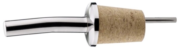 Flaschenausgiesser 9 cm Naturkorken mit Luftrohr