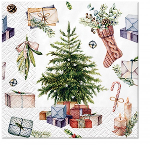 Servietten Cocktail 20x christmas at home, 25x25 cm