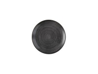 Stonecast Raw Black Coupe Teller 21.7cm