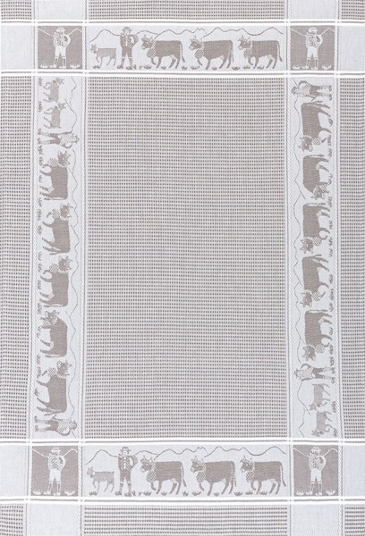 Küchentuch Alpfahrt taupe