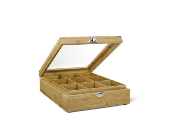 Teebox Bambus 9Fächer