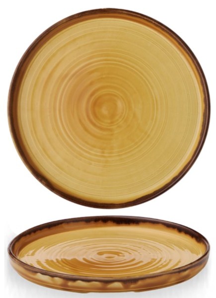 Harvest Mustard Walled Teller 26cm