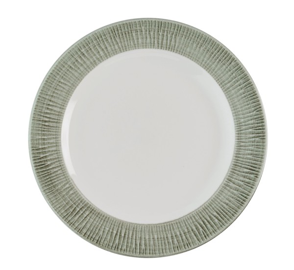 Bamboo Spinwash Alpine Teller halbtief Fahne schmal 23.4cm