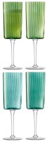 4er Set Gems Champagnerglas 210ml jade assort.