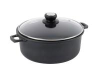 CHOC ExTREME Bratentopf Antihaft D:28cmGlasdeckel Induktion