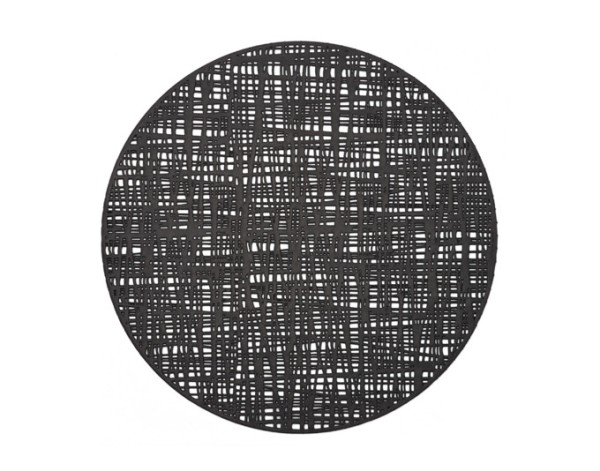 Tischset Scribble schwarz ø38