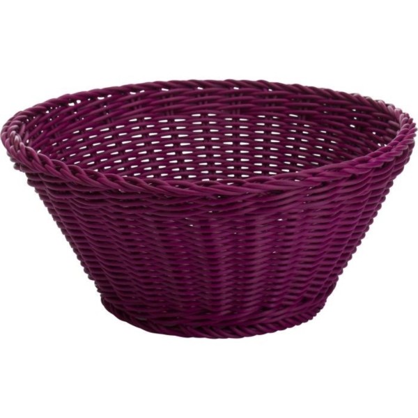 Korb rund, purpur, 18x10cm