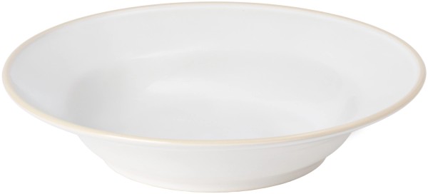 Beja Teller mit Rand tief D26cm H5.5cm 95cl weiss-creme