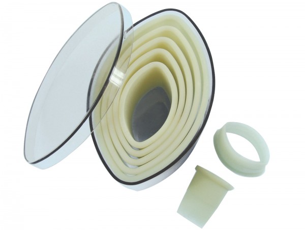 Ausstechersatz Schiff glatt 7-teilig Ø2-11cm H: 5cm