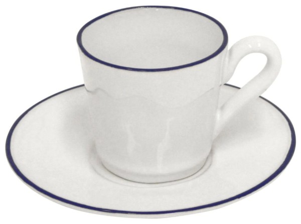 Beja Kaffeetasse mit Untere 8.7x6.5x5.9cm D12.5cm 8cl w-bl.