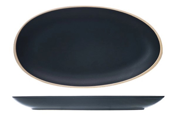 Galloway Black Platte oval, 29.5x16cm