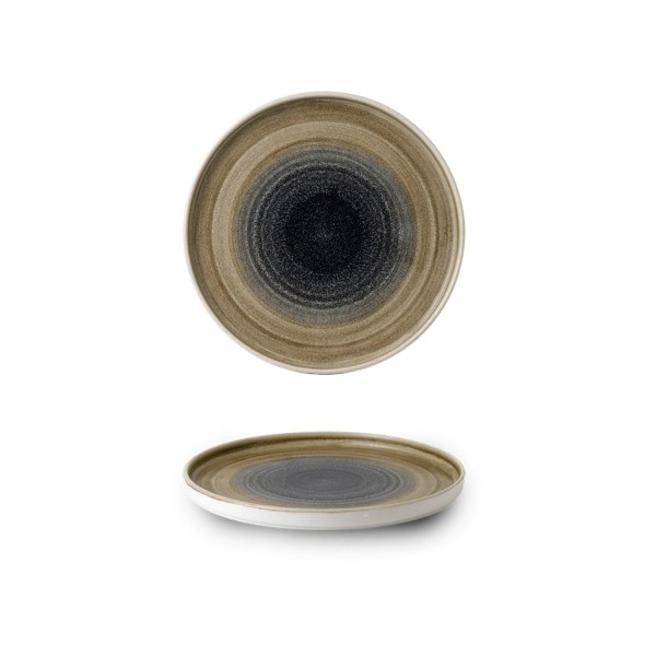 Stonecast Aqueous Bayou Walled Teller flach 21cm