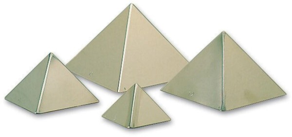 6 Pyramiden Edelstahl 0,16L Blister