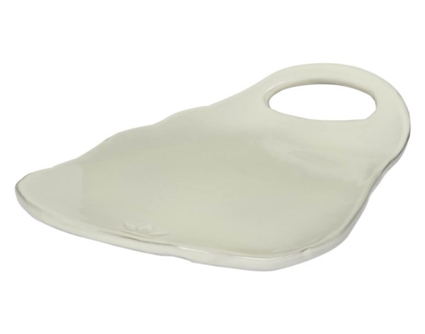 Platte Ted weiss 31x22cm