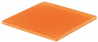 Platte quadratisch, 19.5x19.5x1 cm, mandarine
