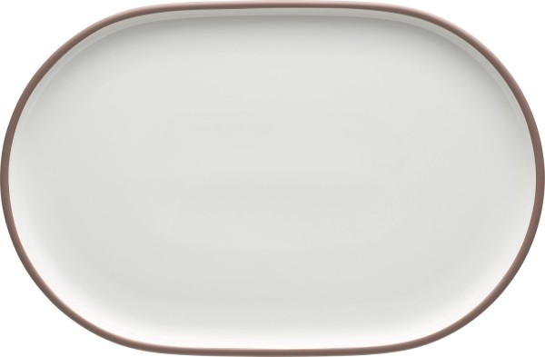 Shiro Rim Platte coupe oval 30x19cm
