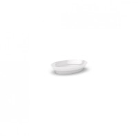 Teller oval weiss Ø14x9.6x2.7cm