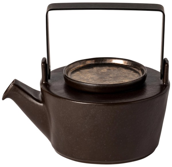 Lagoa Teekanne mit Infuser 0.6l 18.5x10cm Steingut met.opt.