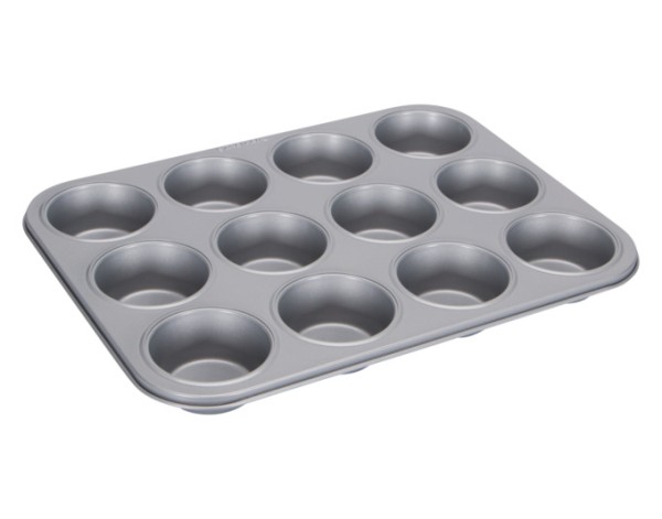 Muffinblech 35x27cm 12er silb