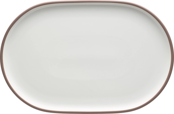 Shiro Rim Platte coupe oval 36x23cm