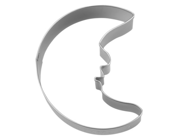 Ausstecher Mond mit Gesicht