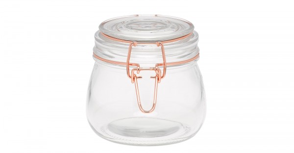 Aufbewahrungsglas mit Kupferverschluss, 500 ml