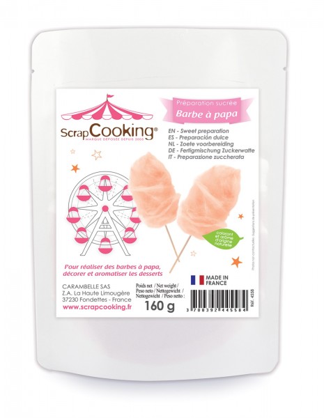 Fertigmischung Zuckerwatte, orange 160 g