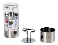 Portion. mit Stössel Inox ø7cm